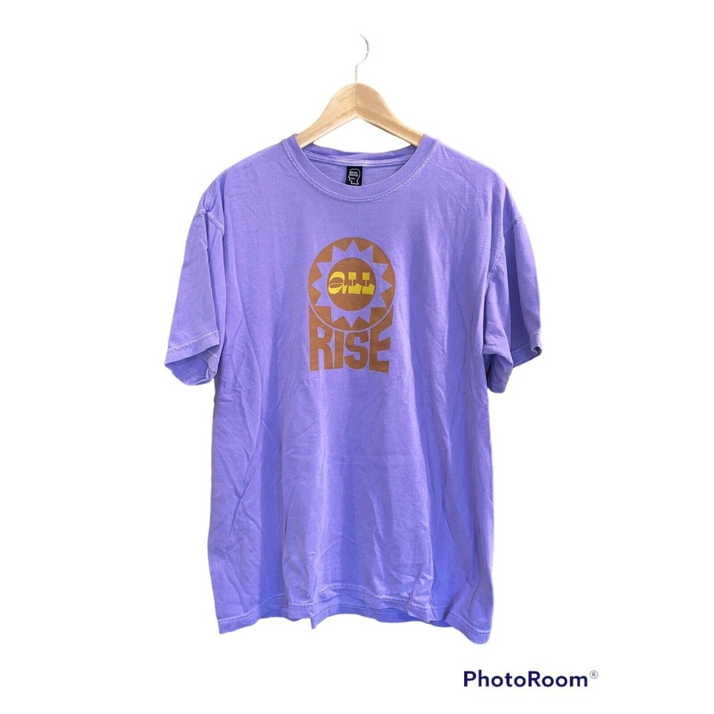 BRAIN DEAD ARC' TERYX ALL RISE Climbing Festival T-Shirt Size L  Purple Ashima